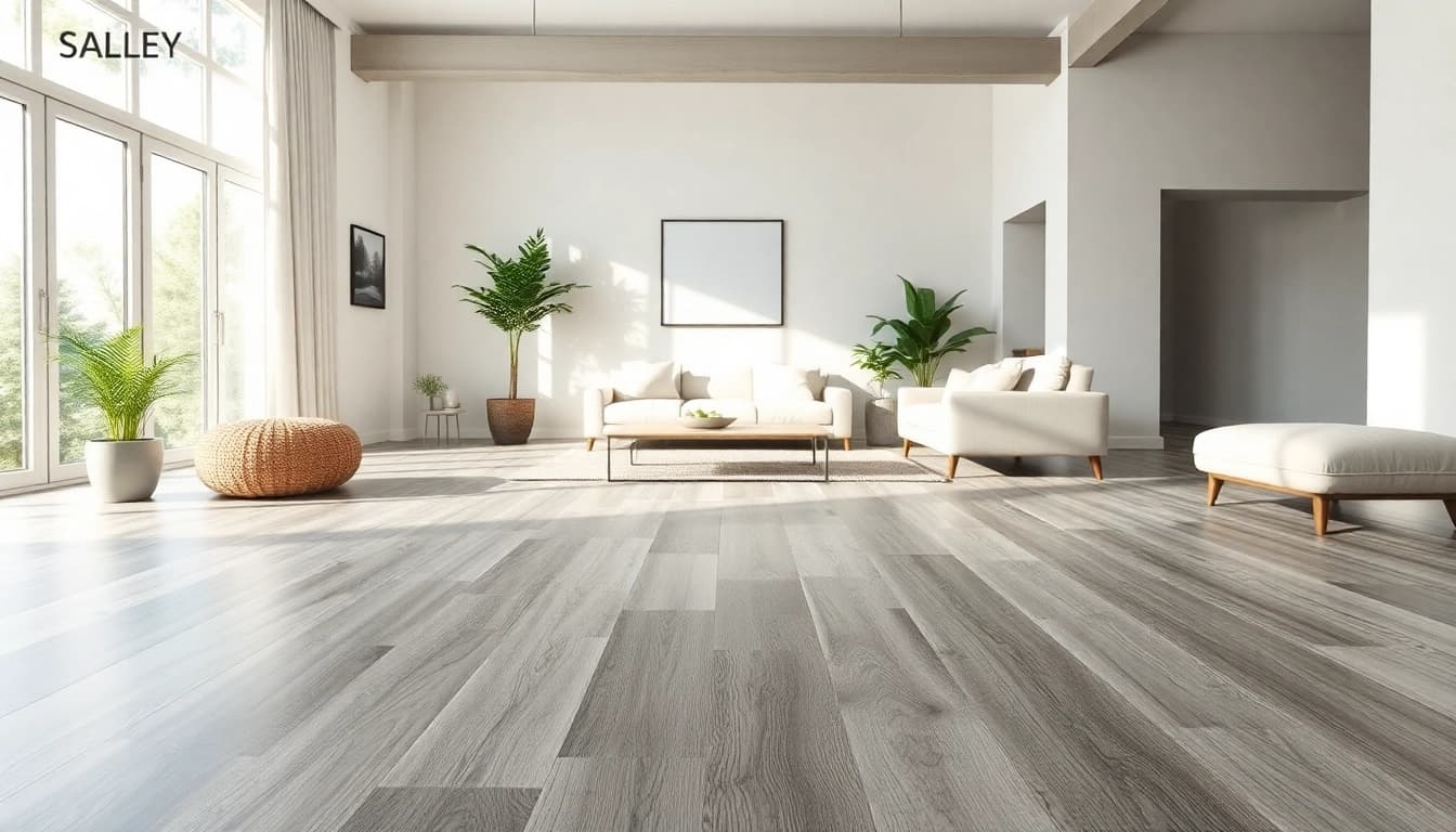 Transform your space with grey vinyl flooring that blends seamlessly into modern interiors.