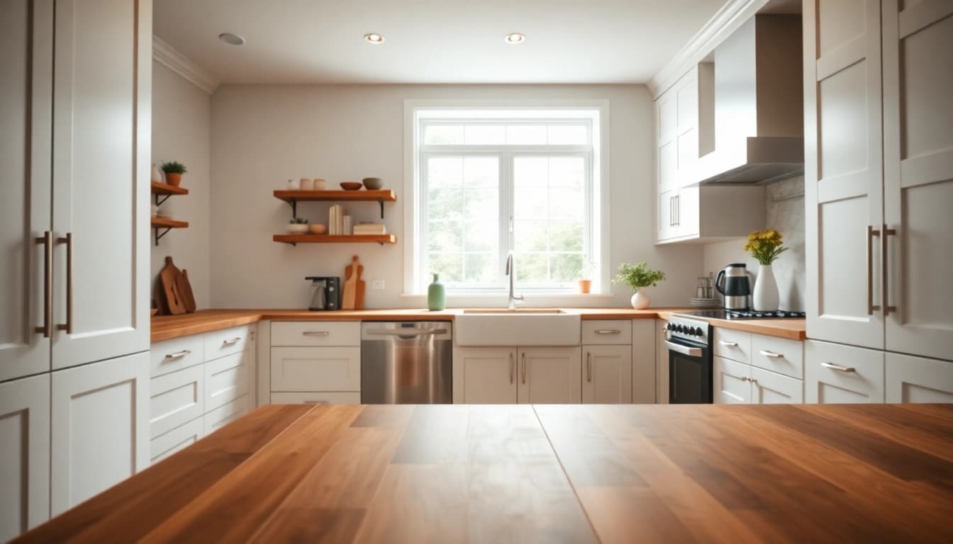 Stylish cabinet refacing in Clearwater FL kitchen with modern design elements.