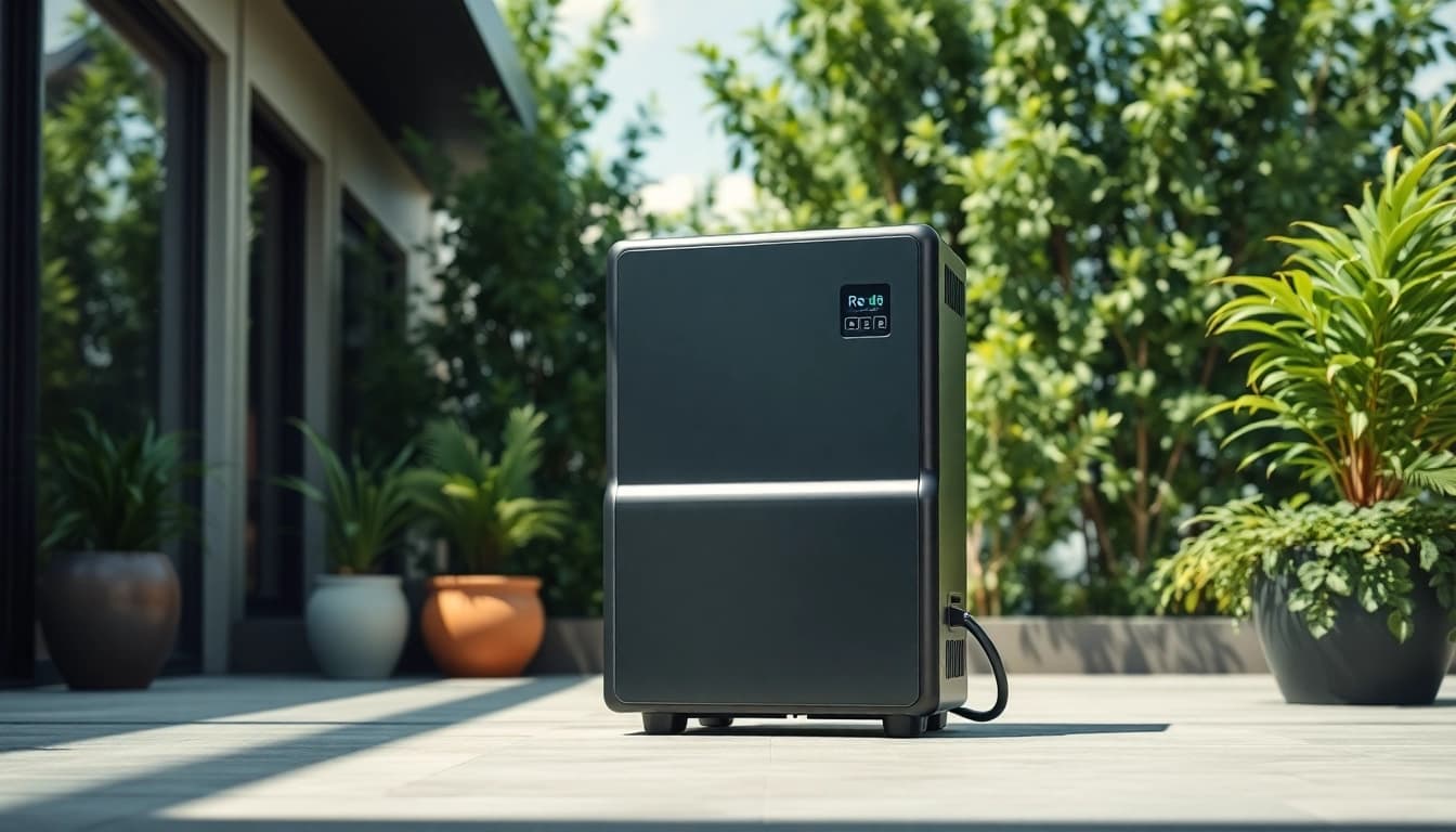 EcoFlow solar power station showcased in an eco-friendly outdoor environment, embodying sustainability and innovation.