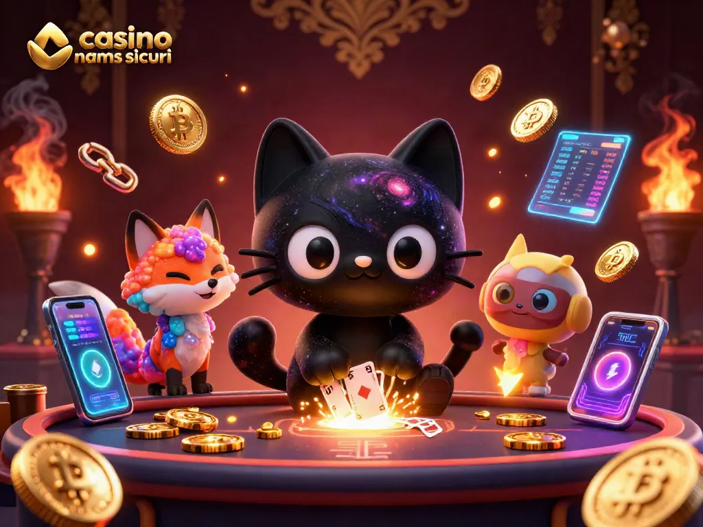 Scopri i vantaggi dei casinò non AAMS sicuri con questa vivace illustrazione 3D.
