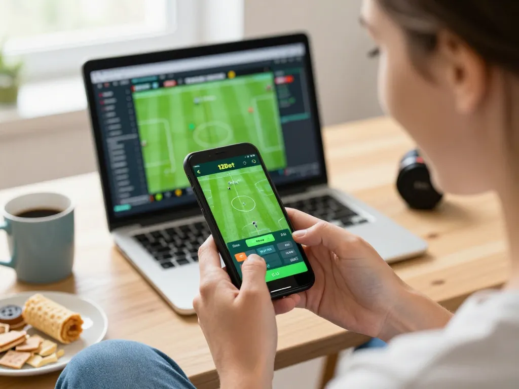 Tham gia ứng dụng di động Link 12bet trong khi đặt cược thể thao tại nhà.