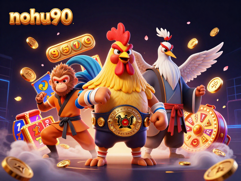 Experience high-stakes action at nohu90 with colorful slot symbols, dynamic jackpots, and festive details.