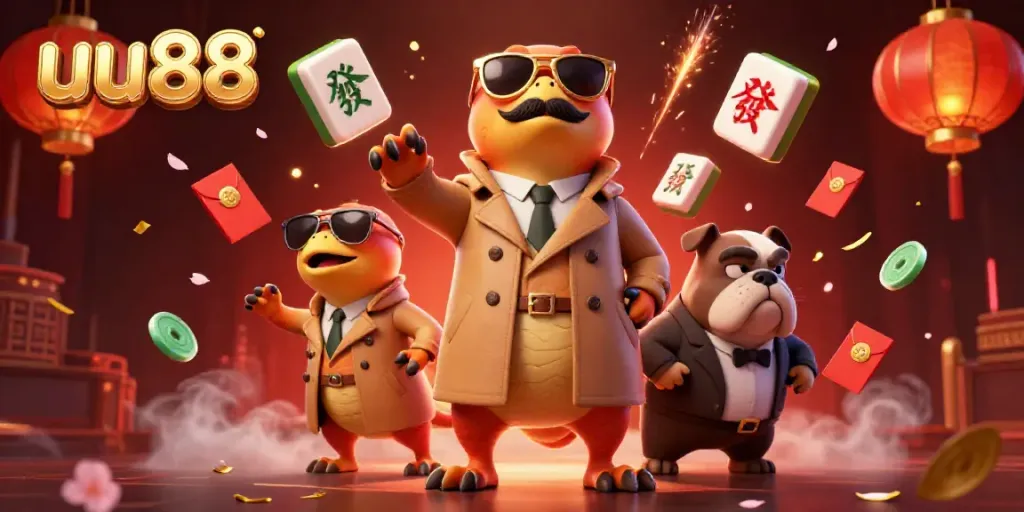 Raptors in trench coats humorously attempting to enter a VIP casino, showcasing a lively gambling atmosphere.