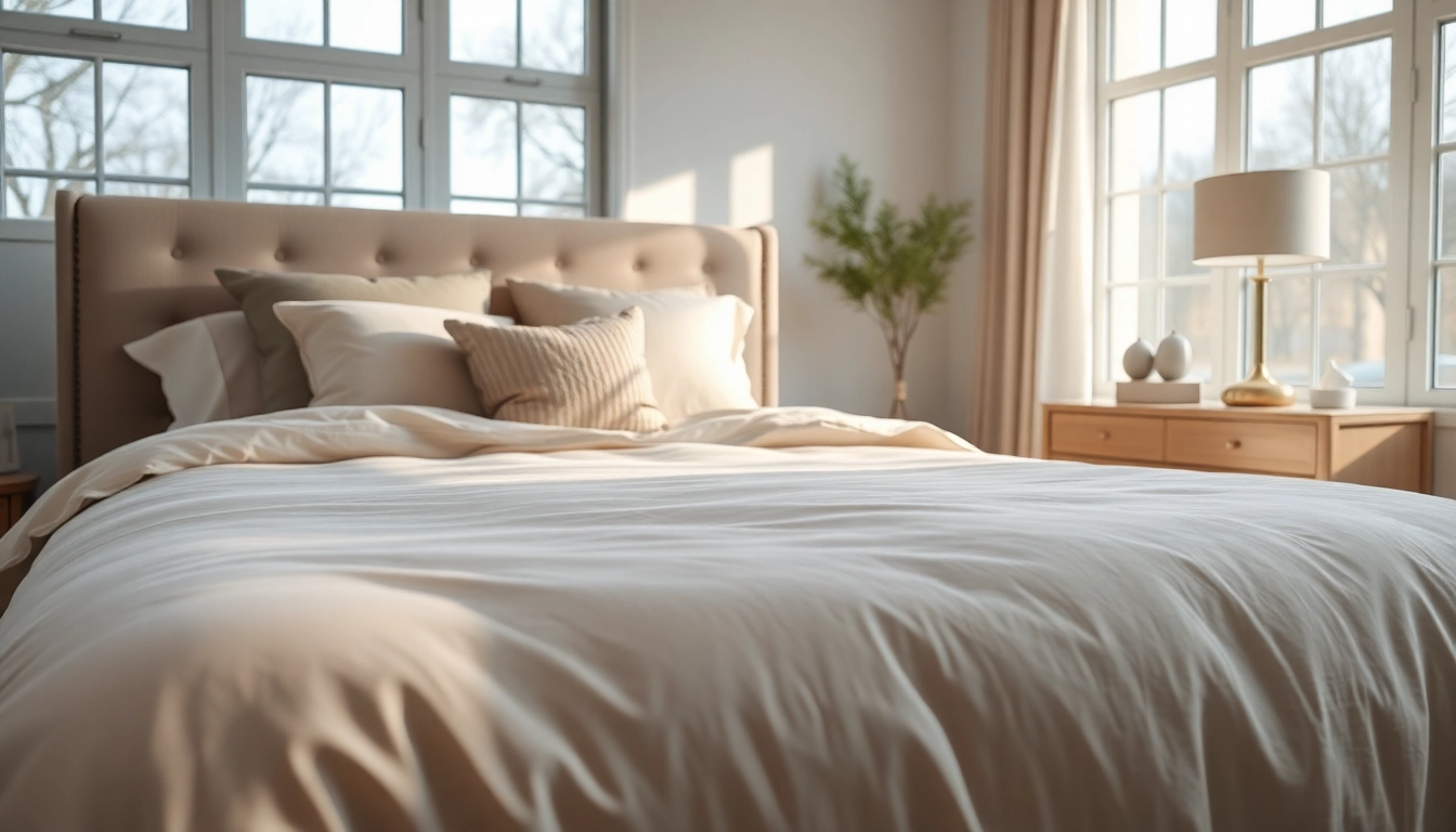 Transform your sleep space with an inviting queen bed surrounded by elegant decor.
