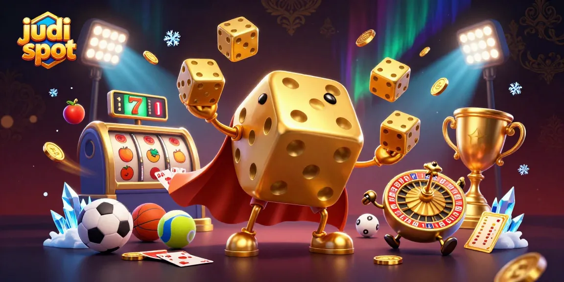 Spin and win at judi slot with our dynamic 3D casino characters amidst vibrant slot elements.