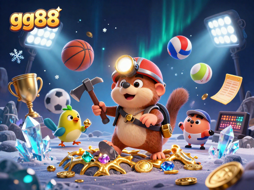 Join the excitement at gg88 with a thrilling 3D casino adventure featuring treasure hunters and sports elements!