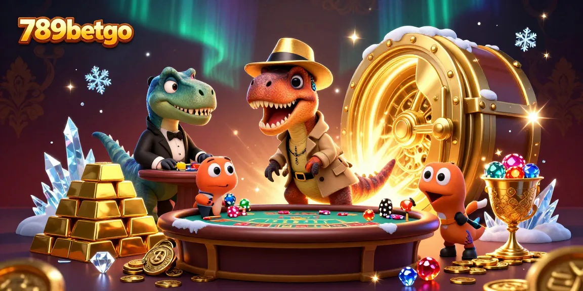 Experience thrilling action at 789betgo, with a sophisticated velociraptor at the blackjack table.