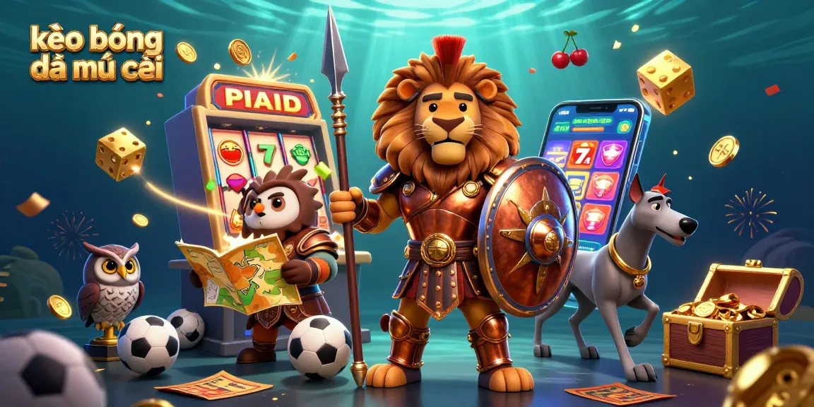 Engage with kèo bóng đá nhà cái strategies through this vibrant sports betting illustration featuring iconic characters.