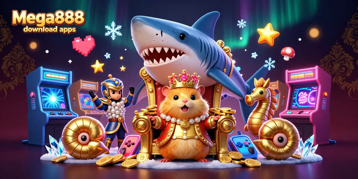 Experience thrilling gameplay with mega888 download apps in this vibrant casino scene.