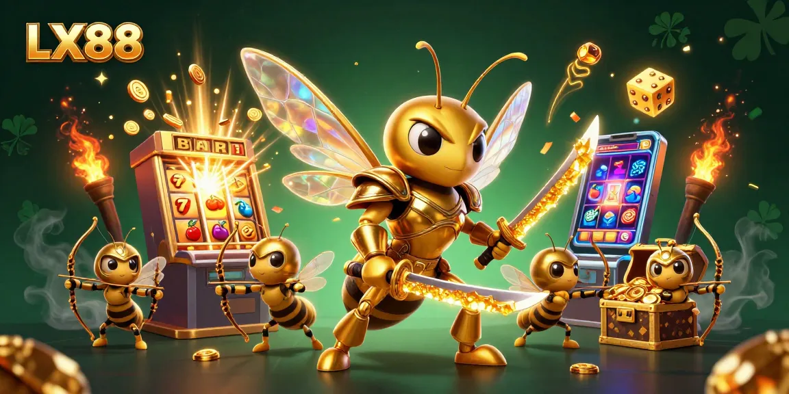 Engage with LX88's vibrant 3D casino action featuring dynamic slot machines and heroic characters.