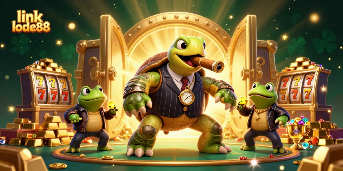Experience thrilling excitement with link lode88, featuring casino characters and vibrant gambling elements.