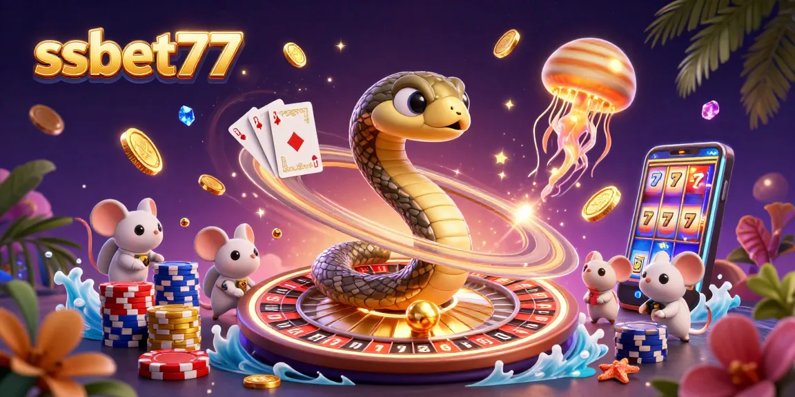 ssbet77 inspires excitement with astronaut mice betting on a cosmic roulette wheel scene
