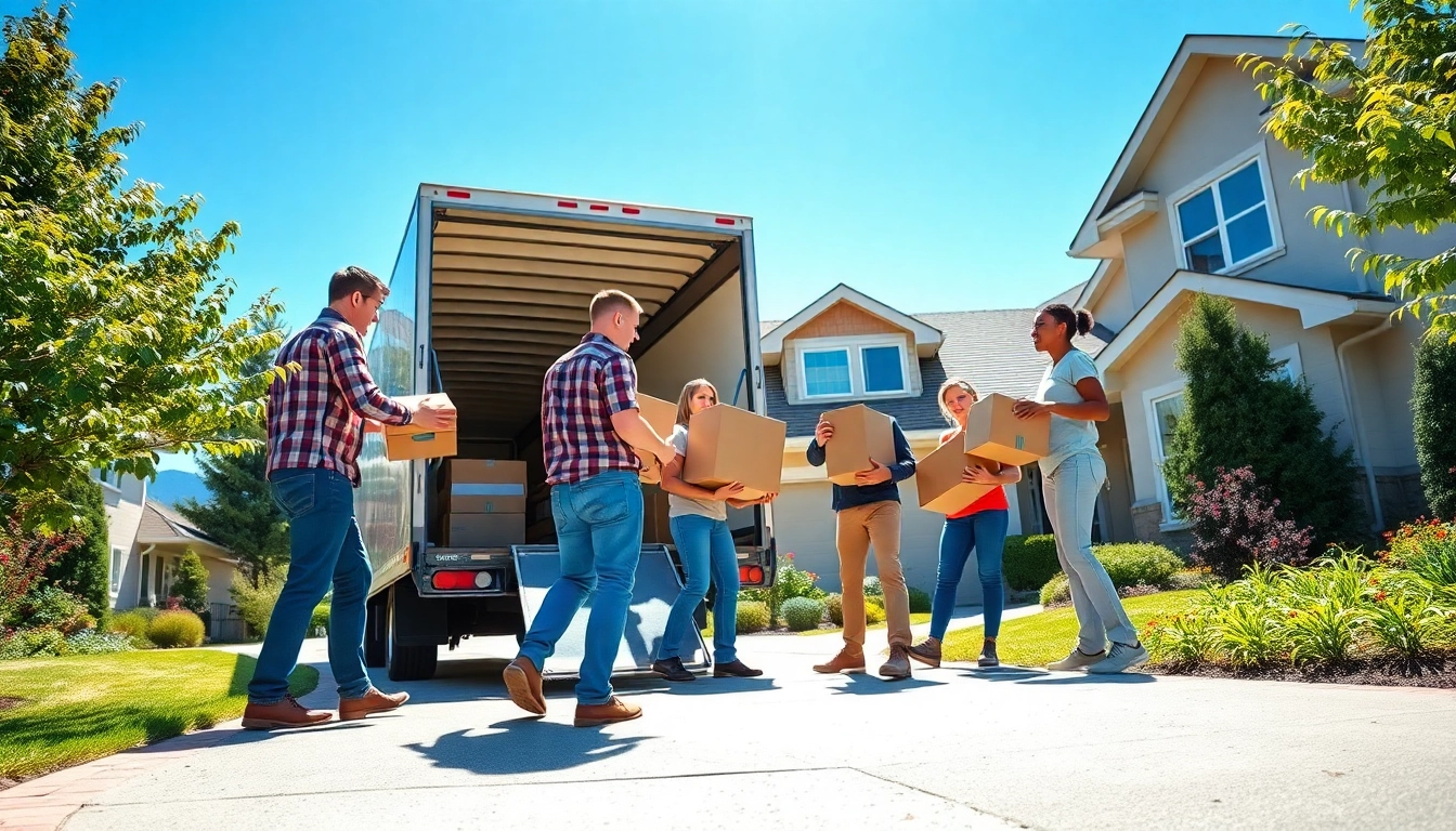 Efficient long distance movers Calgary team expertly loading a truck with care and professionalism.