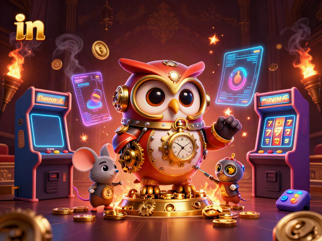 Win big with 789 Club's dynamic slot games featuring steampunk owl and mouse!