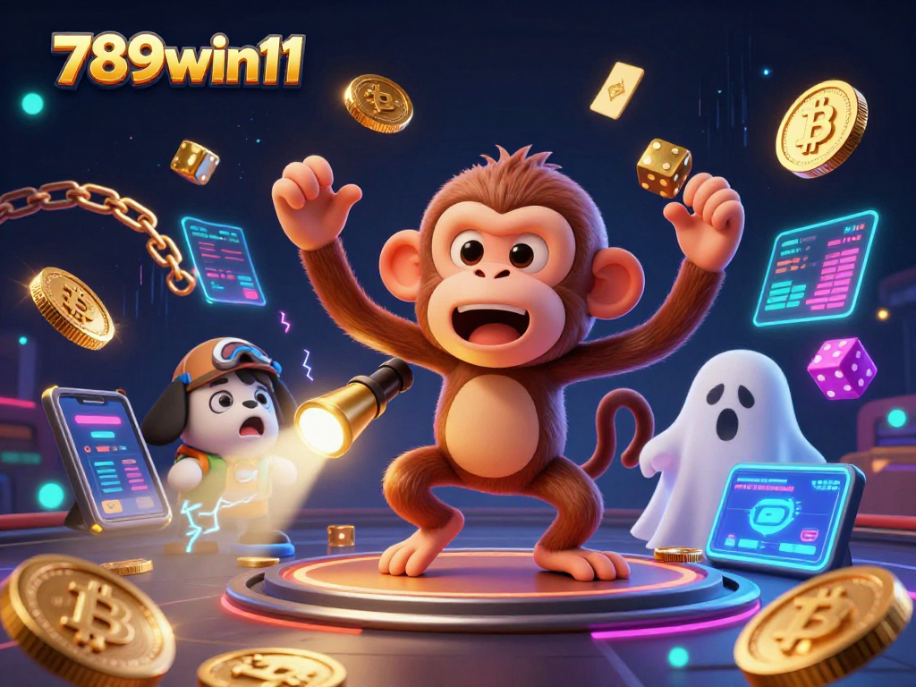 Experience thrilling gambling action with 789win11 featuring mystical characters and crypto elements.