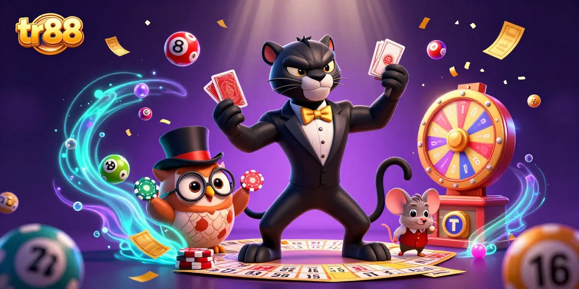 Experience thrilling gameplay at tr88 with colorful characters and dynamic casino elements.