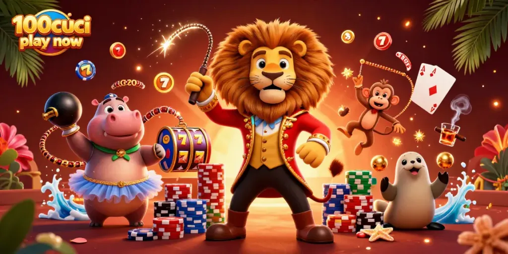 Play exciting games and win big with 100cuci play now in this vibrant casino scene.