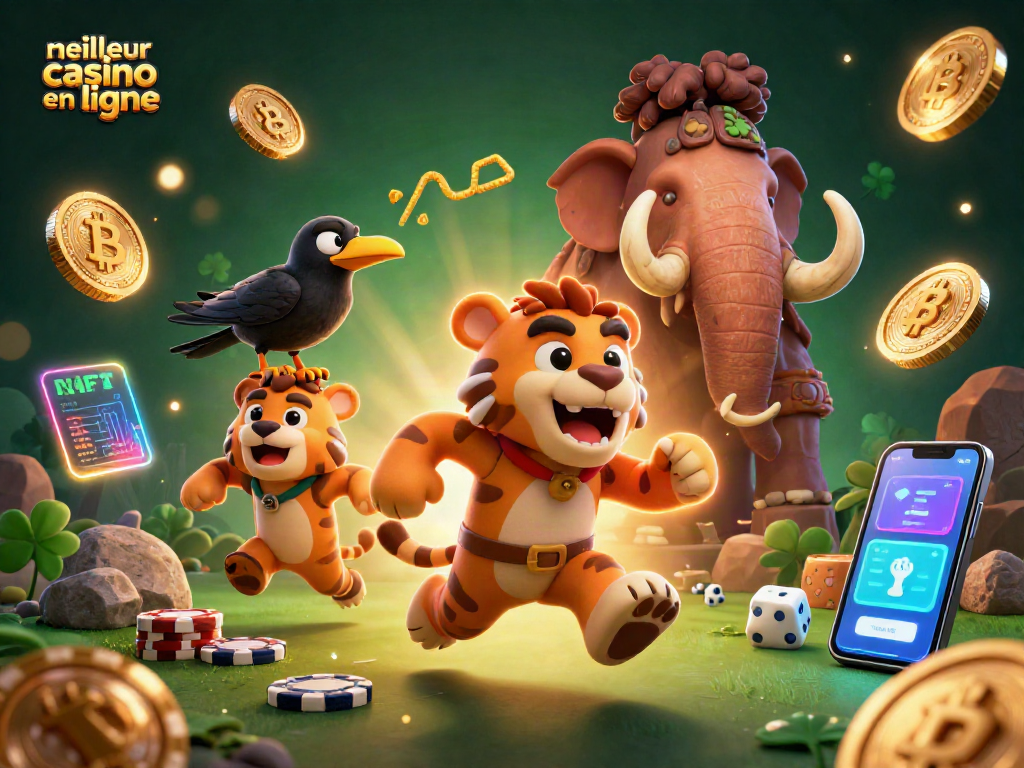 Jouer au meilleur casino en ligne avec des personnages de jeu dynamique et des éléments de casino animés.