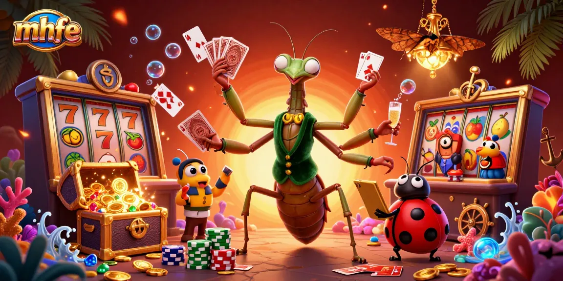 Experience thrilling gameplay at mhfe with a vibrant 3D casino scene showcasing dynamic characters and rich elements.