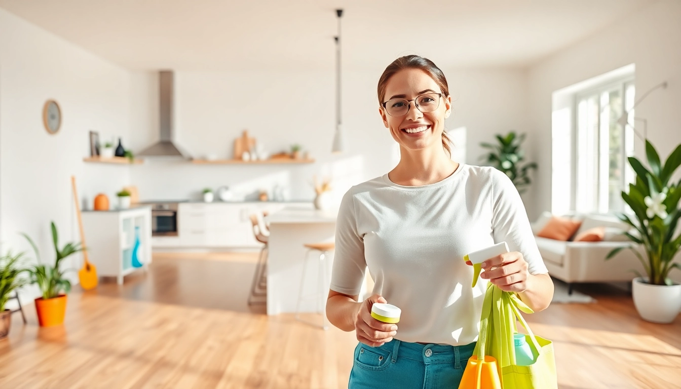 Providing expert cleaning services calgary in a bright, modern kitchen with eco-friendly products.