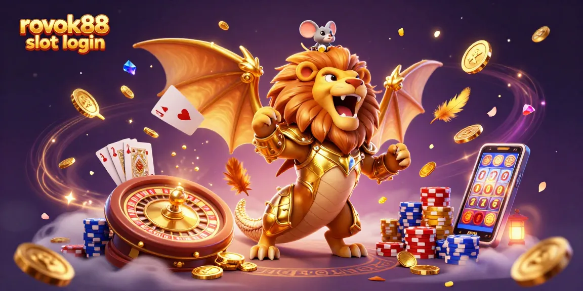 Engage with rokok88 slot login through a vibrant scene of luck, featuring dynamic casino elements.