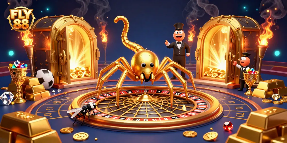 Place bets confidently with FLY 88 at a dynamic sports betting casino scene.