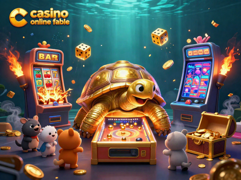 Juega en un casino online fiable con la tortuga dorada y jackpot de premios brillantes.
