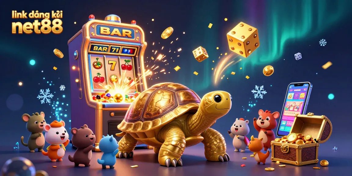 Engage with the link đăng ký net88 phone application showcasing an exciting casino experience with animated characters and dynamic elements.
