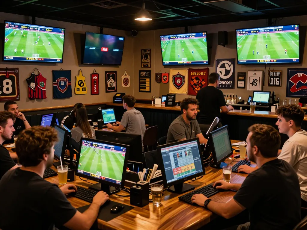 SOCOLIVE users engaging in live sports betting with multiple screens showcasing matches and odds.