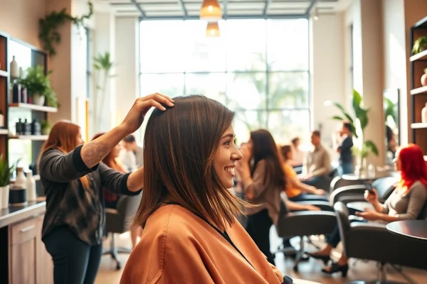 Hair salons San Diego offering stylish makeovers and personalized services in a vibrant, modern setting.
