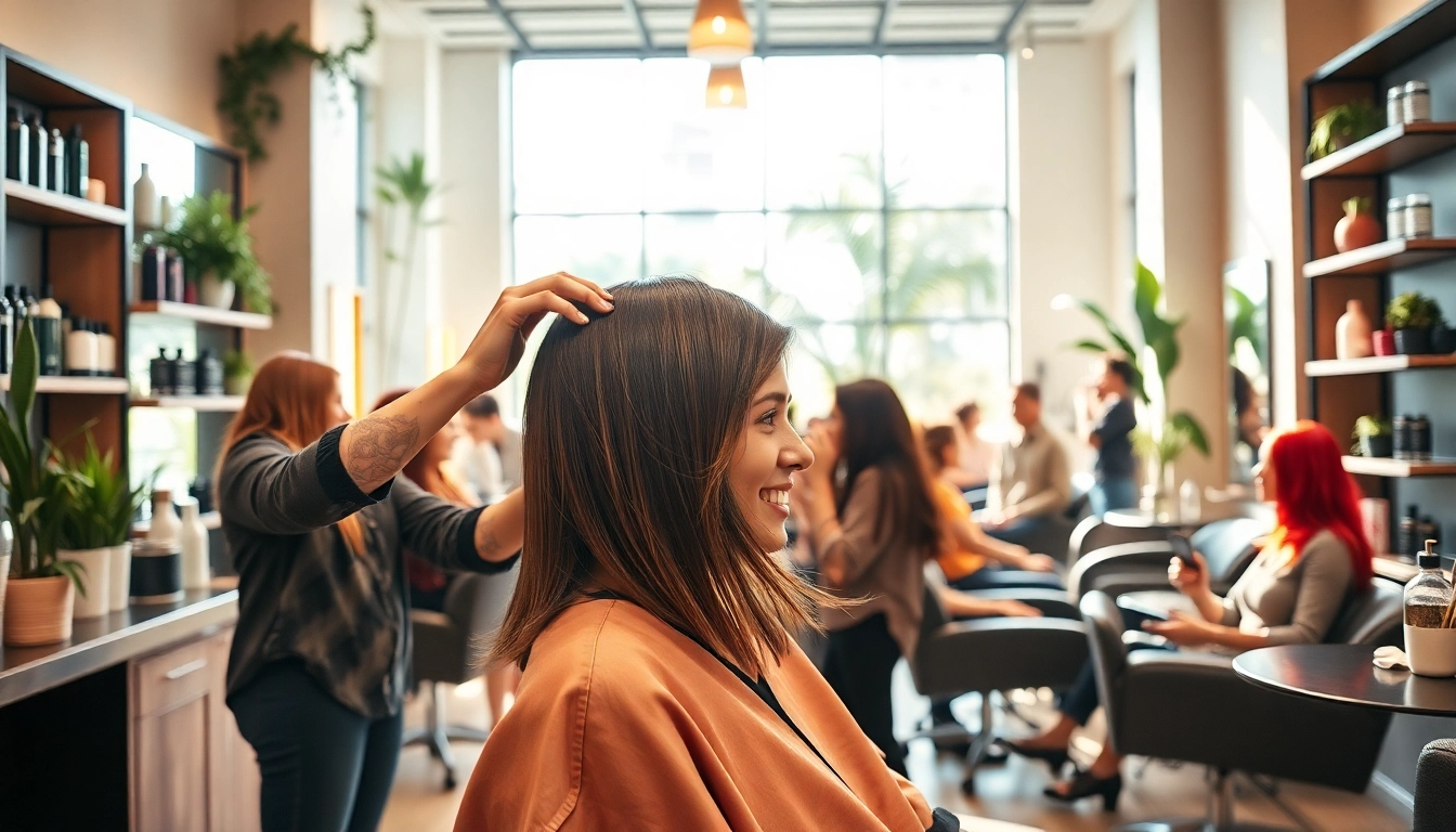 Hair salons San Diego offering stylish makeovers and personalized services in a vibrant, modern setting.
