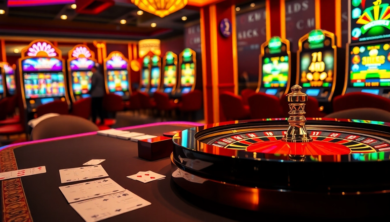 Engaging sbobet link alternatif online gambling scene with vibrant casino elements and betting activities.