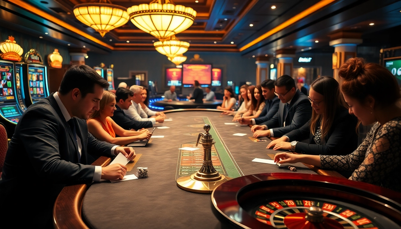 Players enjoying thrilling games at Haywin casino, showcasing poker chips and engaging gameplay.