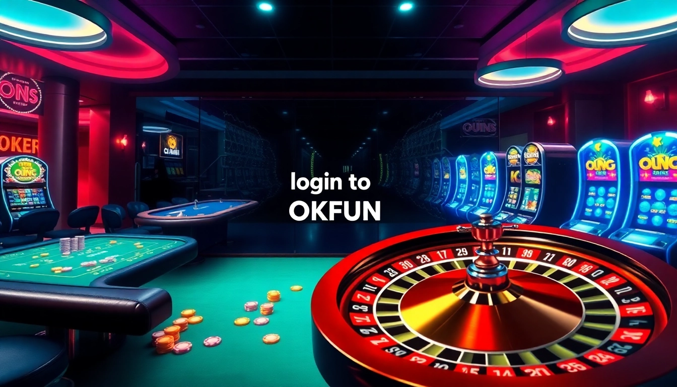 Engage with Đăng Nhập OKFUN through vibrant casino games on a luxurious online interface.