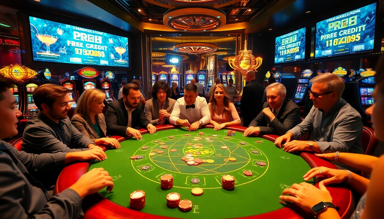 Experience the excitement of free credit 918kiss at a luxurious casino table with thrilling poker action.
