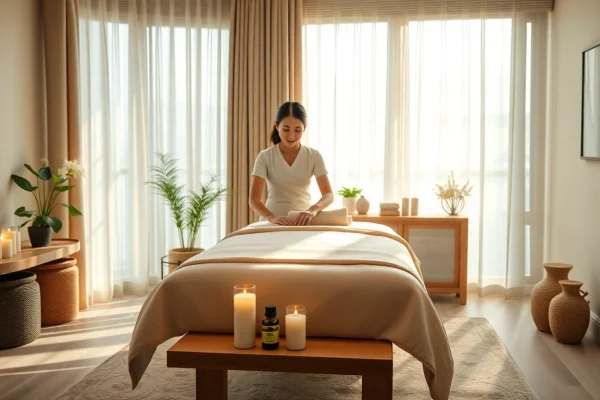 전문 치료사가 편안한 분위기를 조성하는 평택출장마사지의 고요한 환경