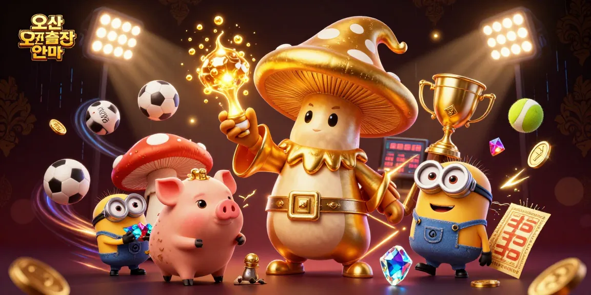 Experience thrilling adventures with 오산출장안마 as a golden wizard casts magic in a dynamic casino scene.